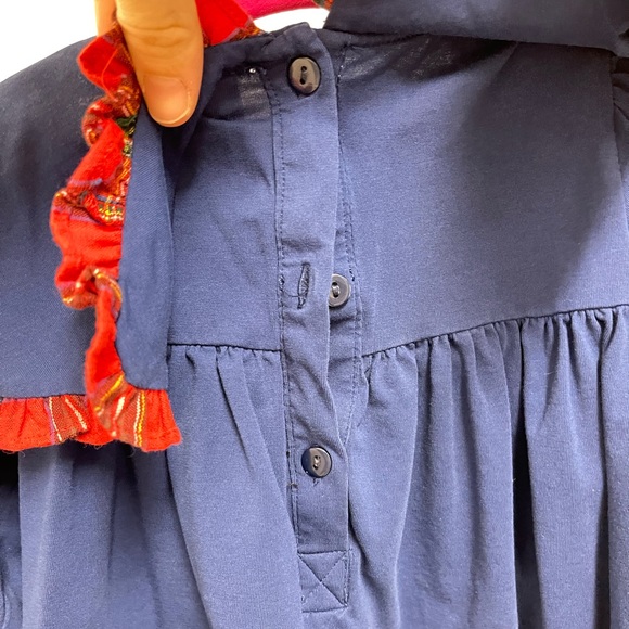 Saving Grace Smocked Santa Blouse - Picture 10 of 10